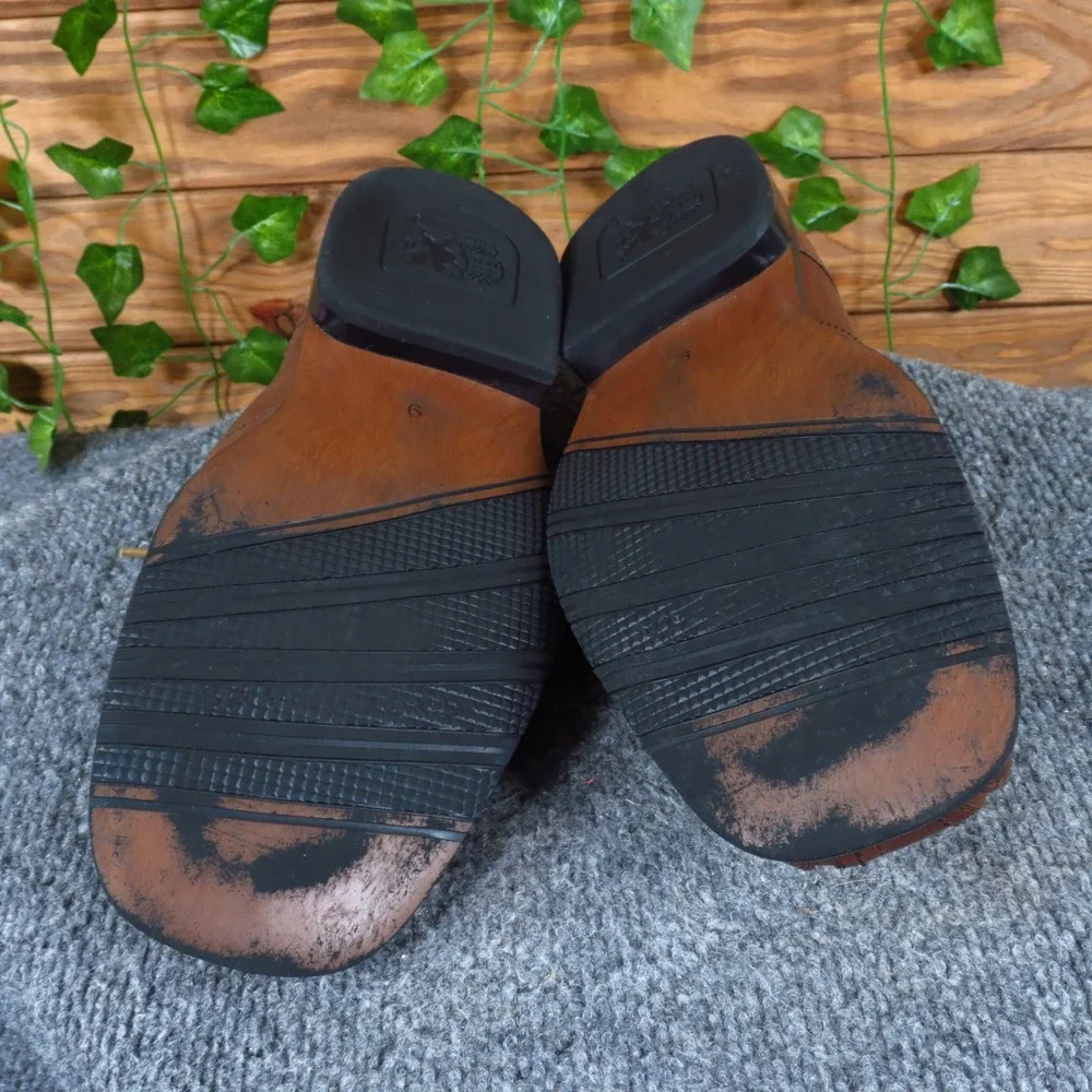 Stacy Adams Men Casual Bicycle Toe Oxford‎ Shoe Size 9 Wide Brown Leather